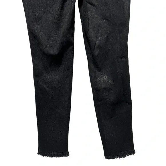 WE The Free Womens Black High Rise Coated Shimmer Denim Skinny Jeans 32 - Picture 11 of 13
